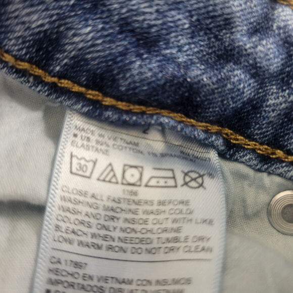 Old Navy Denim Shorts Womens 2 Blue Jean High Rise Cuffed Hem Medium Wash - Picture 10 of 15